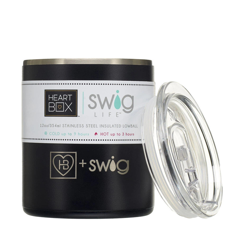 12 oz. HeartBox x Swig Life Stainless Steel Insulated Lowball | Build-A-Bear® - US 9518