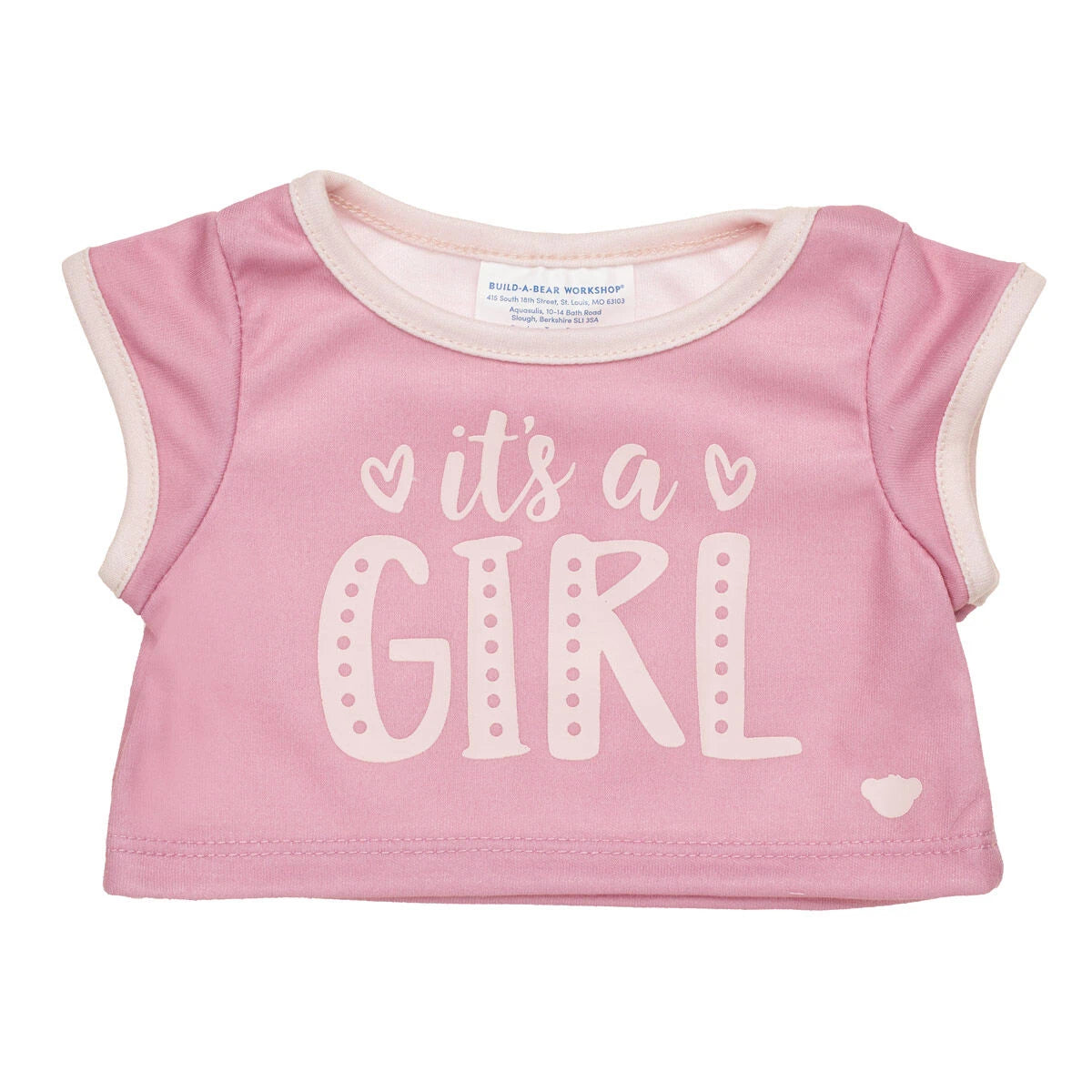 Baby Pink Teddy Bear "It's a Girl" Gift Set | Build-A-Bear® - US 2970