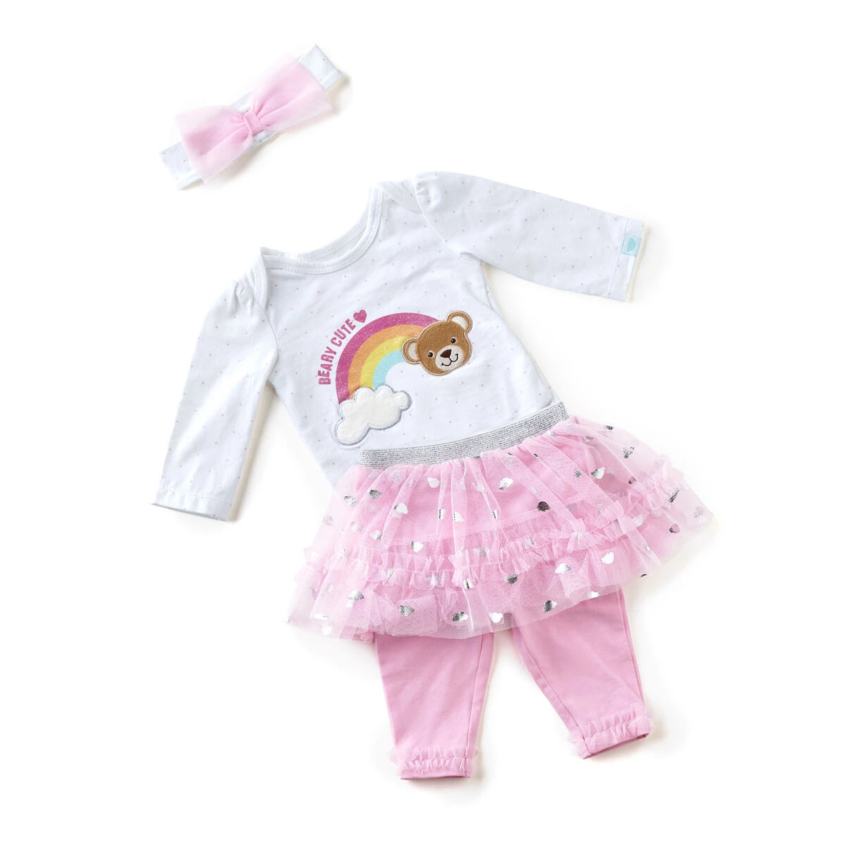 Pink Baby Tutu Outfit - Size 9 Months | Build-A-Bear® - US 7619