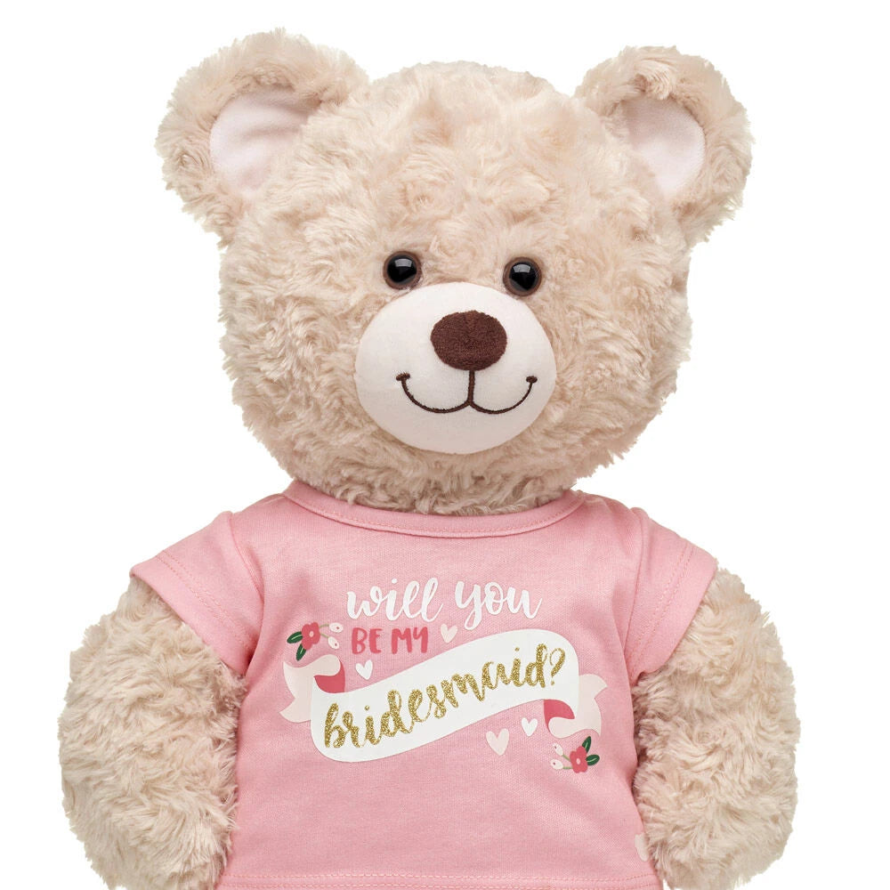 "Will You Be My Bridesmaid?" T-Shirt for Stuffed Animals | Build-A-Bear® - US 5239