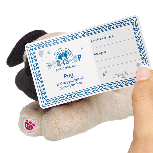 Build-A-Bear Mini Beans Promise Pets Pug Stuffed | BAB - US 1408