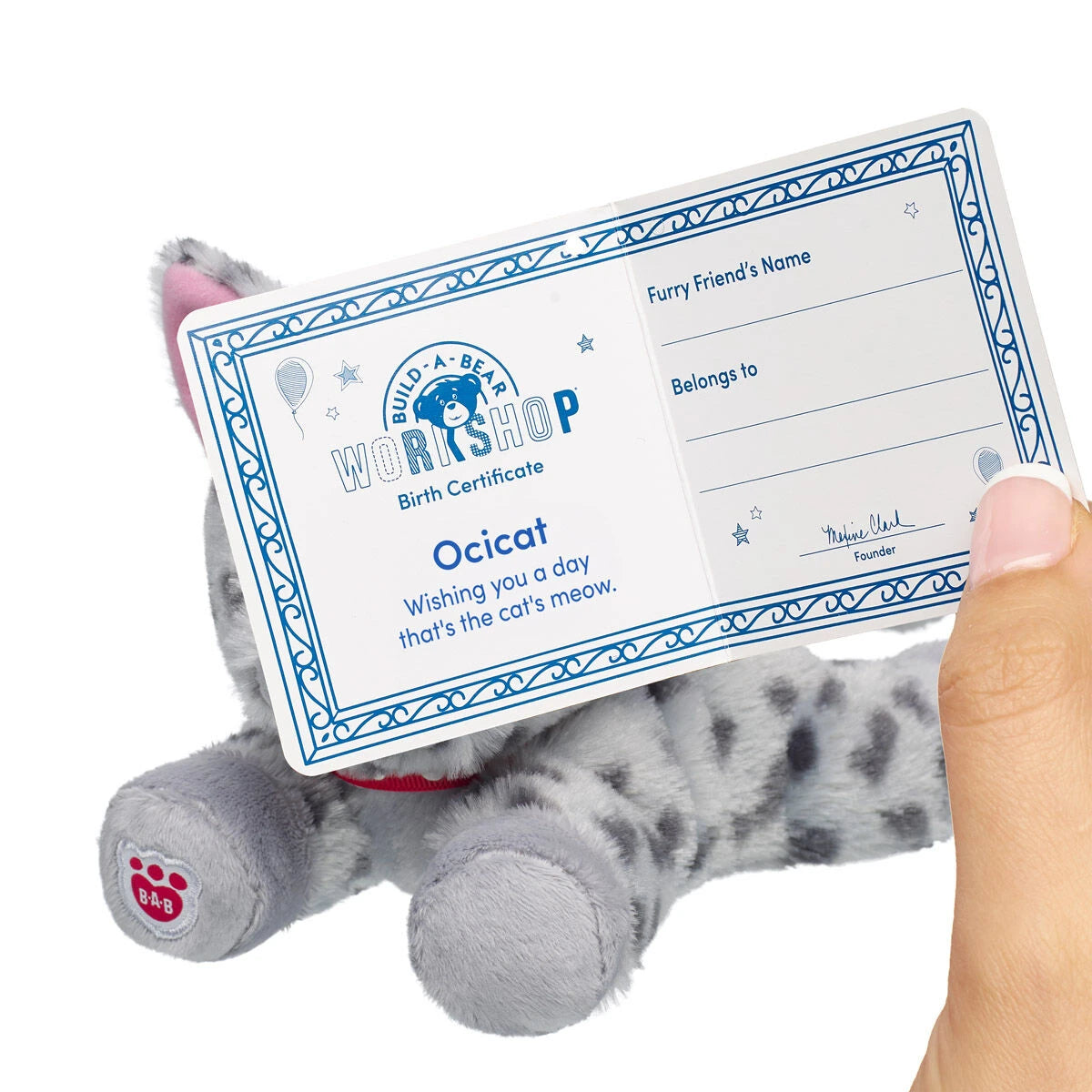 Build-A-Bear Mini Beans Promise Pets Ocicat Stuffed | BAB - US 3934