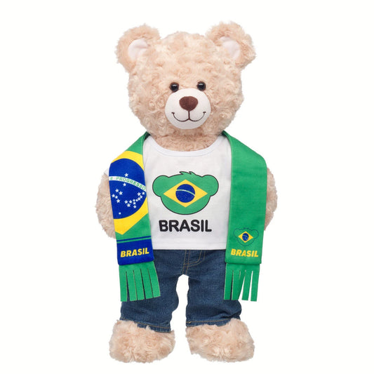 Brazil Scarf & T-Shirt Set | Build-A-Bear - US 4770