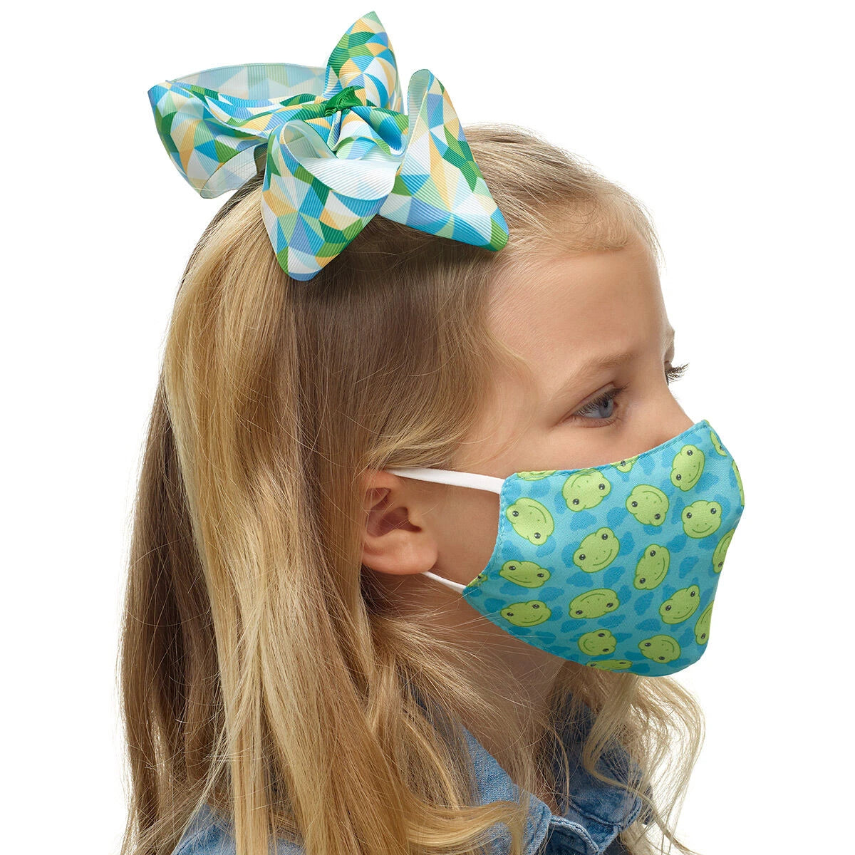 Child-Size Spring Green Frog Face Mask | Build-A-Bear® - US 9874