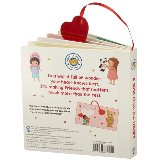 "A Wish from the Heart" Board Book | Build-A-Bear® - US 2305