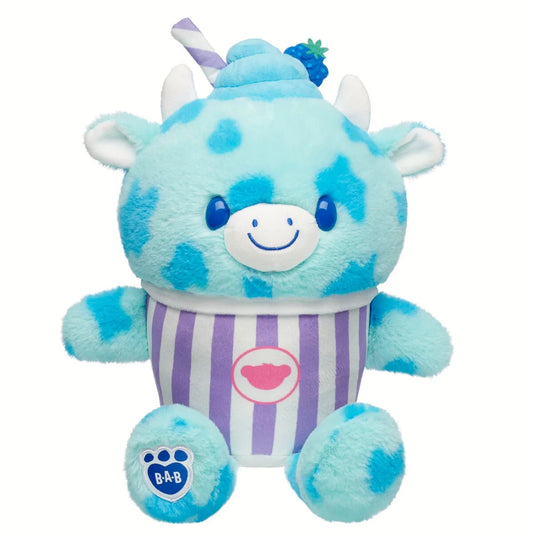 Blue Raspberry Cow Slushie Plushie w/ Carrying Strap | BAB - US 4728