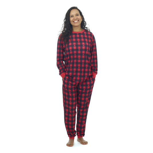 Build-A-Bear Pajama Shop™ Buffalo Check Top - Adult - US 5681