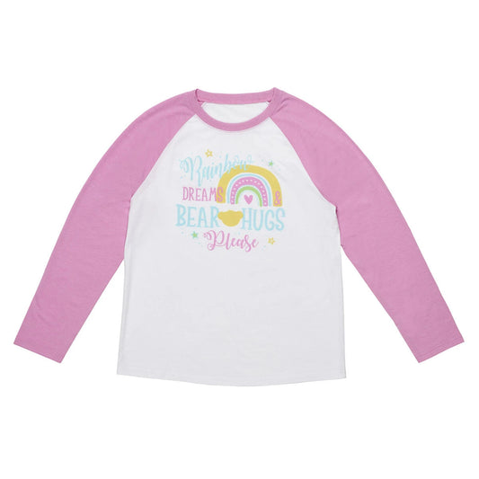 Build-A-Bear Pajama Shop™ Rainbow Dreams & Bear Hugs Please PJ Top - Adult - US 7756