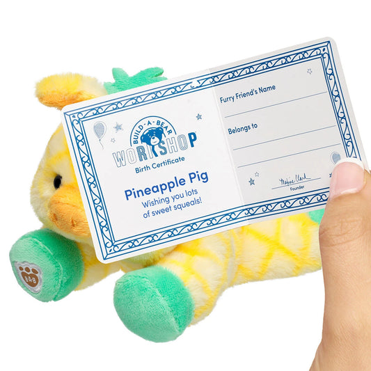Build-A-Bear Mini Beans Pineapple Pig Stuffed Animal | BAB - US 9747