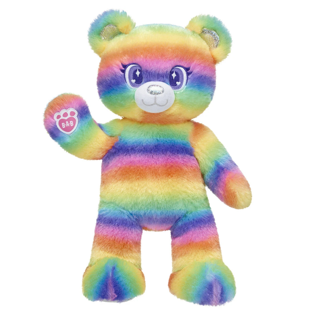 Rainbow Stripes Teddy Bear - US 9245
