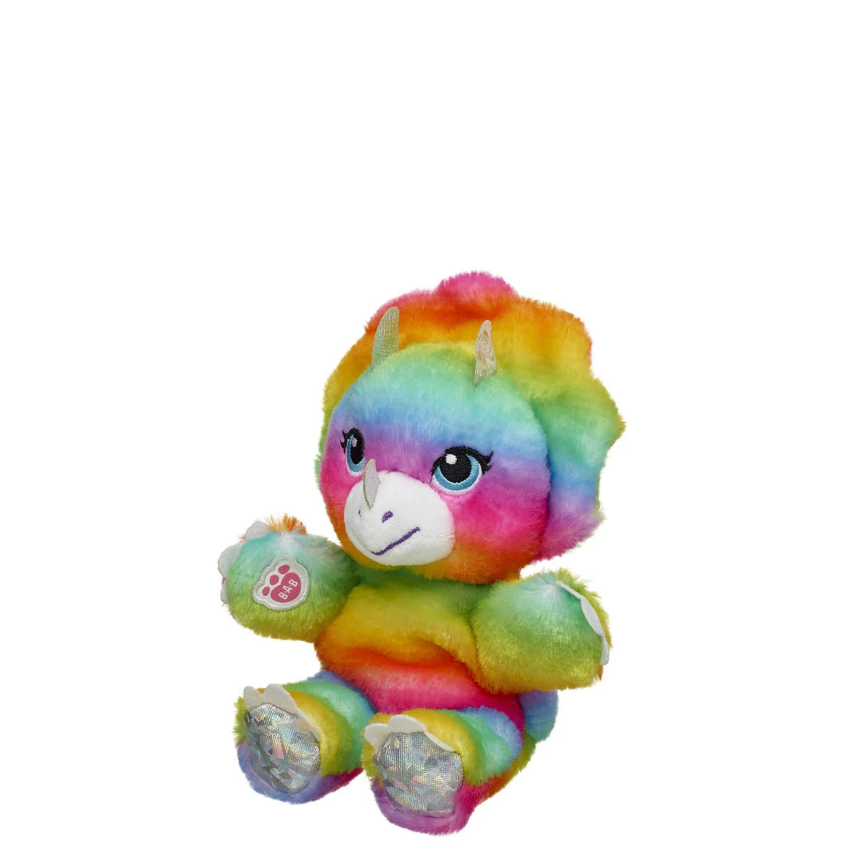 Mini Beans Rainbow Triceratops Plush Toy | Build-A-Bear® - US 3070