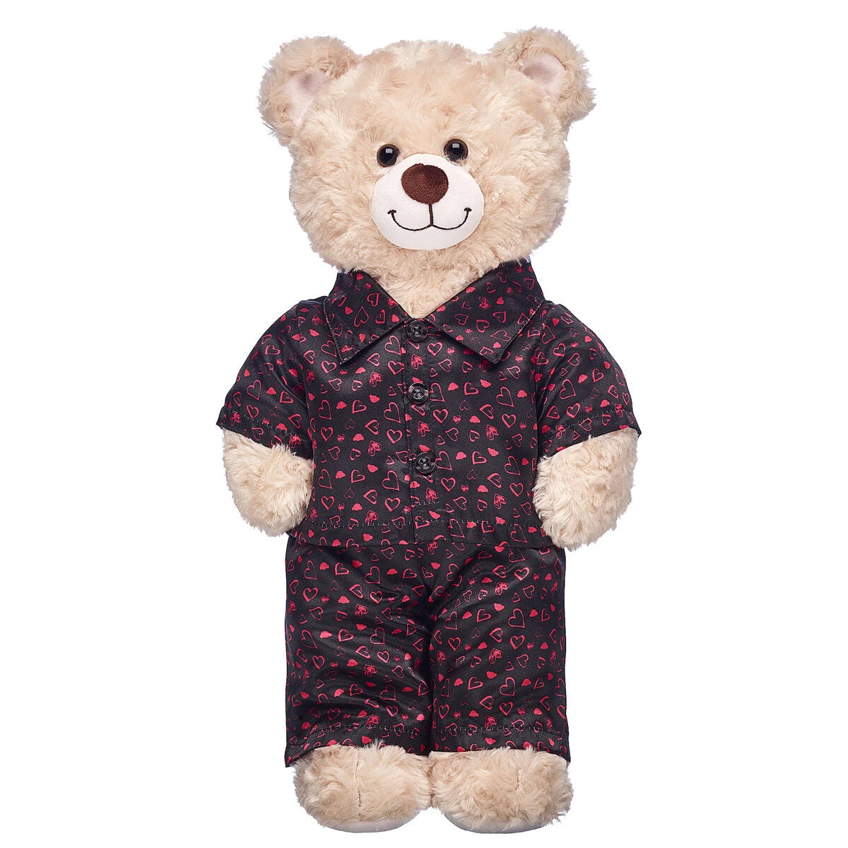 Black Heart Satin Pajamas for Stuffed Animals | Build-A-Bear® - US 7235