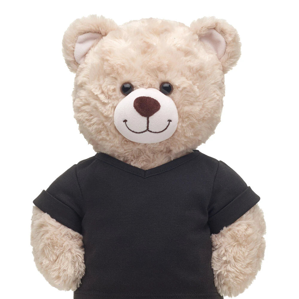 Online Exclusive Black V-Neck T-Shirt | Build-A-Bear - US 4636