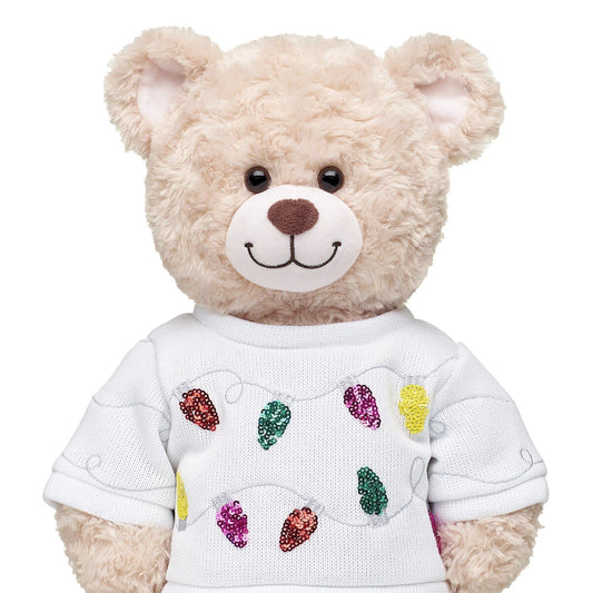 Tipsy Elves Sequin Lights Ugly Christmas Sweater for Stuffed Animals | Build-A-Bear® - US 2408