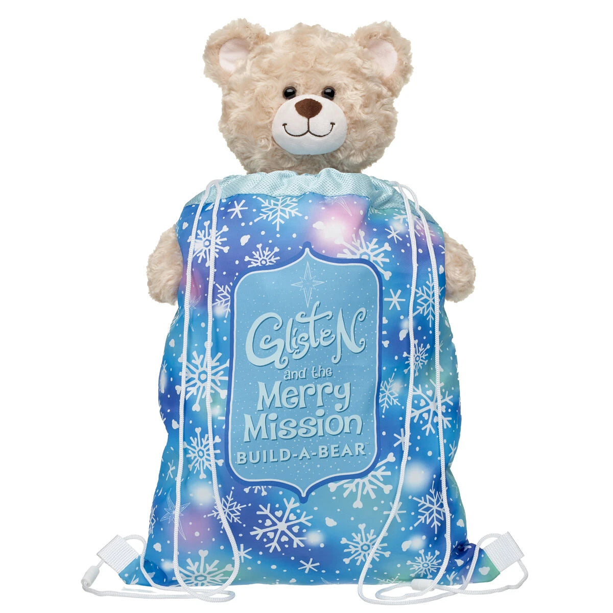 "Glisten and the Merry Mission" Toy Bear Carrier | Build-A-Bear® - US 2335