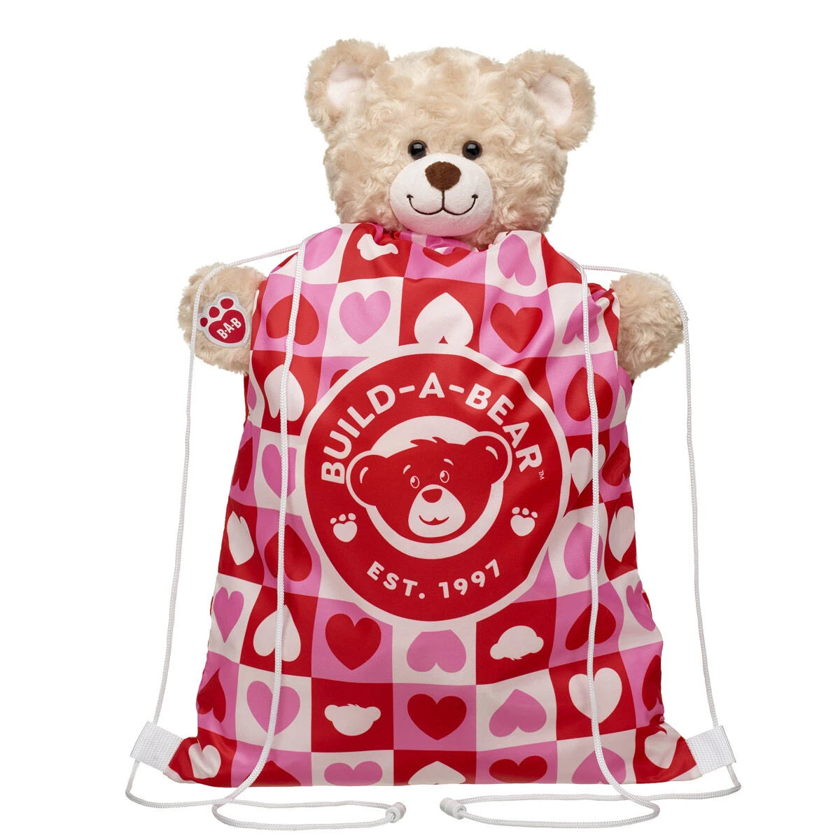 Heart Print Toy Bear Carrier | Build-A-Bear® - US 3019