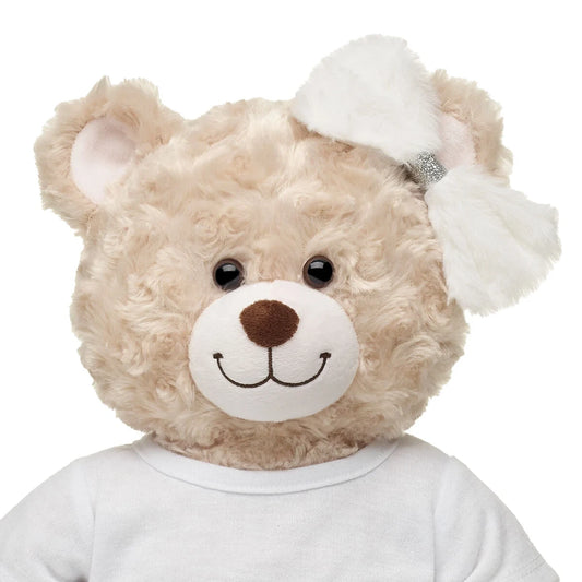 Fuzzy White Bow for Stuffed Animals | Build-A-Bear Workshop® - US 5638