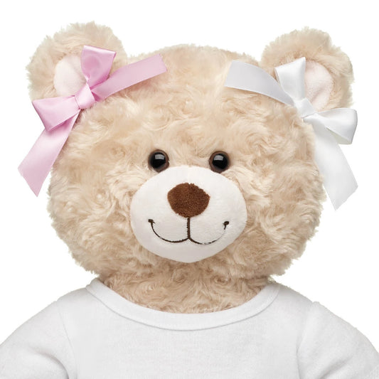 Pink & White Ribbon Bows 4 pc for Plush Toys | Build-A-Bear® - US 3468