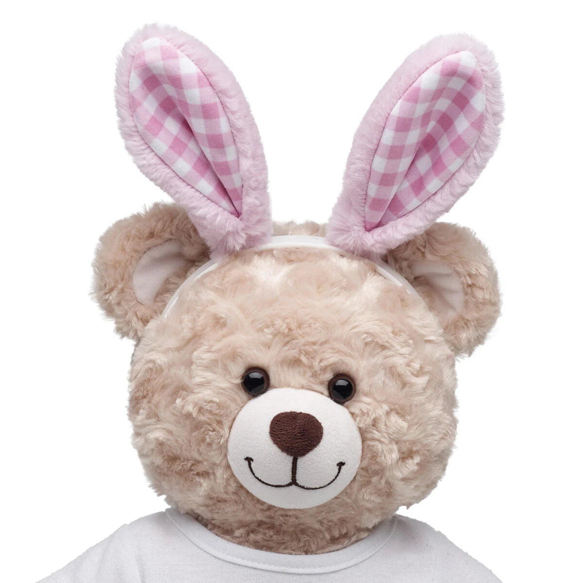 Pink Gingham Bunny Ears Headband | Build-A-Bear - US 6887