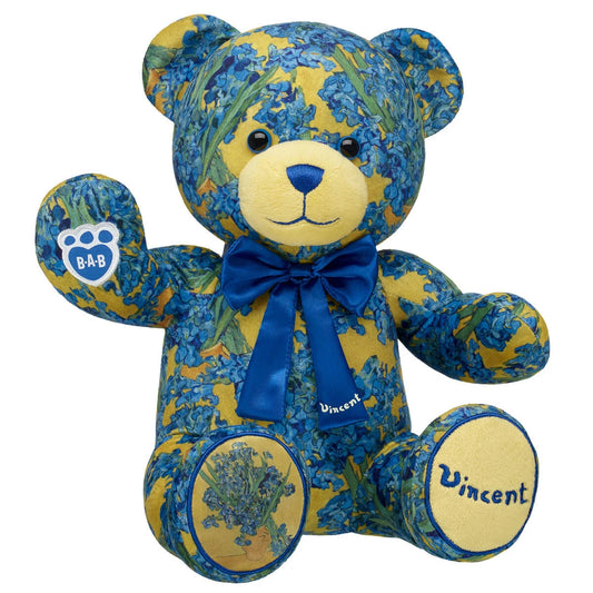 Build-A-Bear x Van Gogh Museum Irises Bear Gift Bow - US 6038