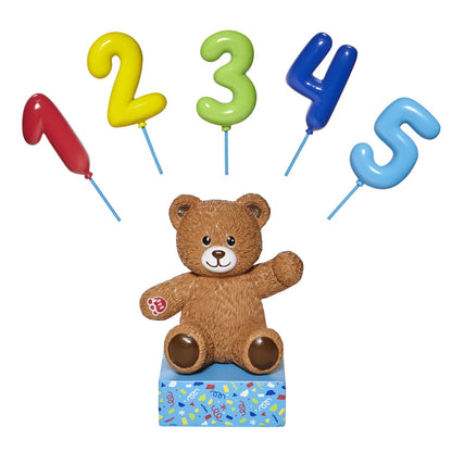 Build-A-Bear® Brown Bear Base with CeleBEARate Balloon Inserts (1-5) - US 3454