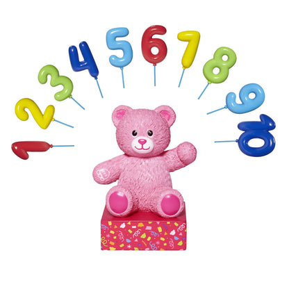 Build-A-Bear® Pink Bear Base with CeleBEARate Balloon Inserts (1-10) - US 7253