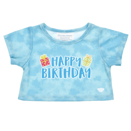 Blue Tie-Dye Birthday T-Shirt for Plush Toys | Build-A-Bear® - US 5983