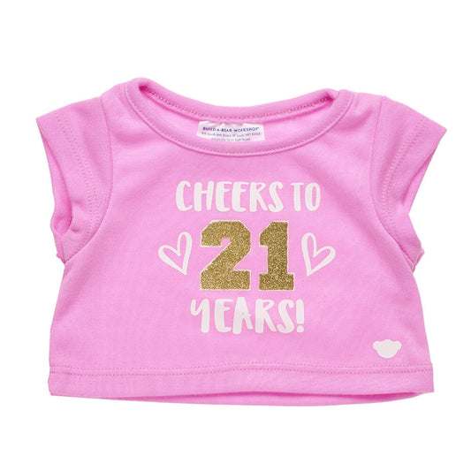 Online Exclusive Cheers to 21 Years T-Shirt | Shop at Build-A-Bear® - US 9873