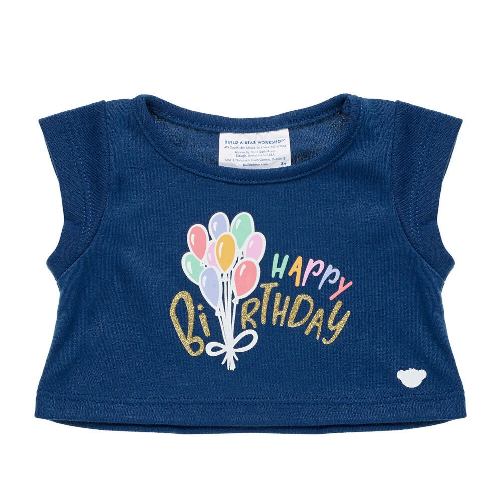 Birthday Balloons T-Shirt for Stuffed Animals | Build-A-Bear® - US 4617