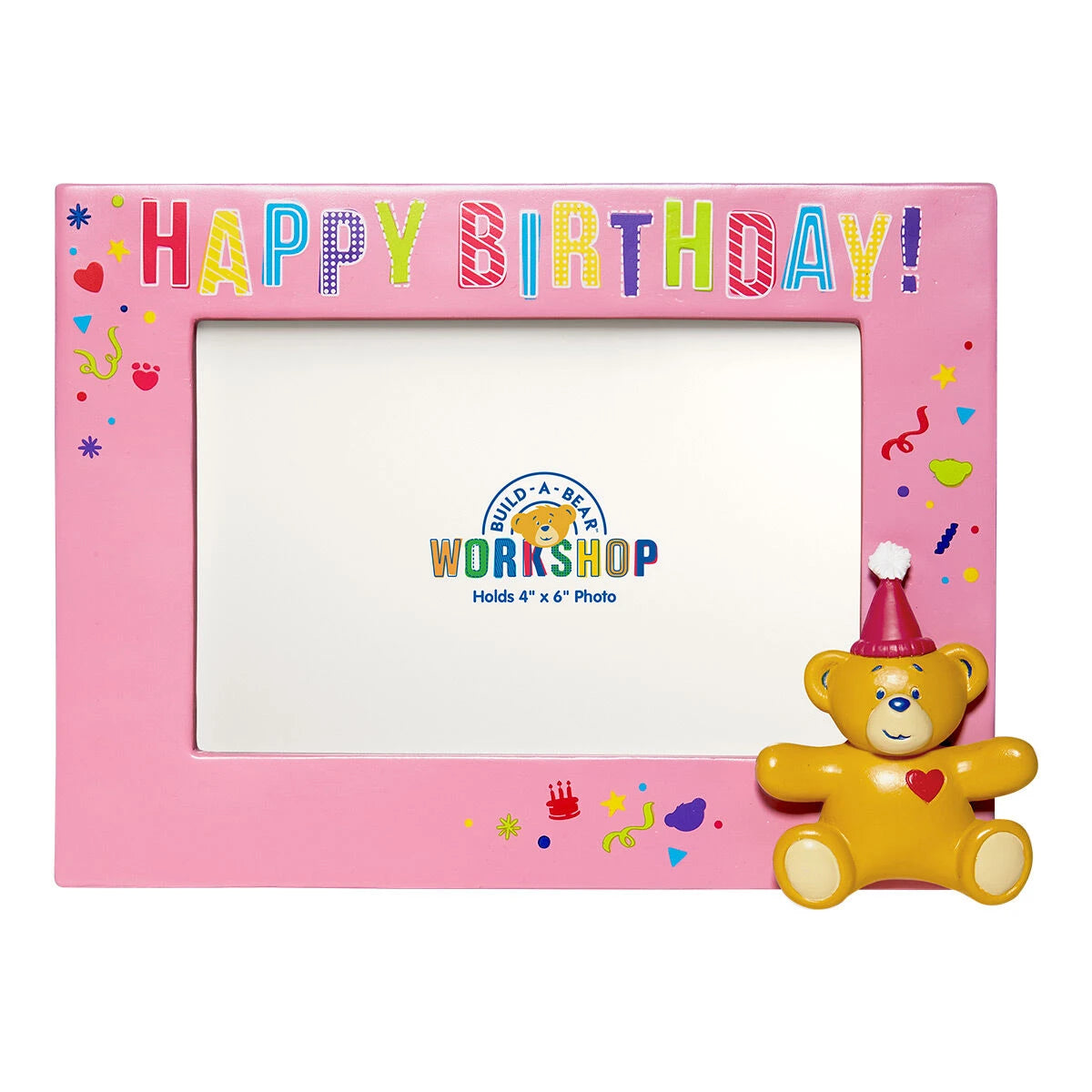 Build-A-Bear® Happy BEARthday! Pink Photo Frame - US 2512
