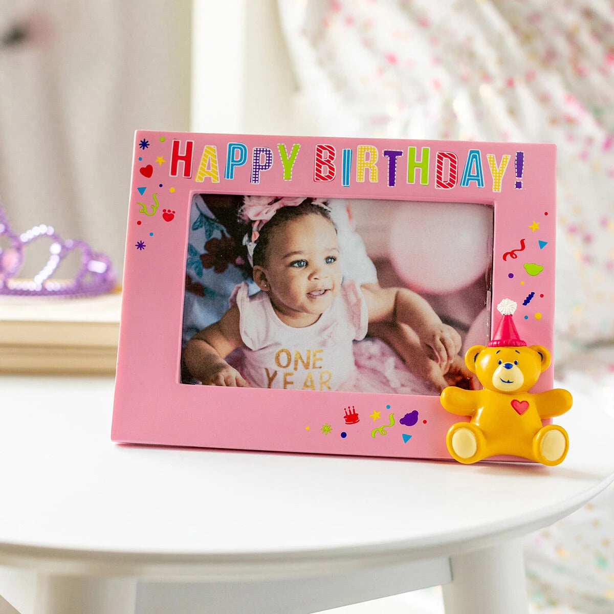 Build-A-Bear® Happy BEARthday! Pink Photo Frame - US 2512
