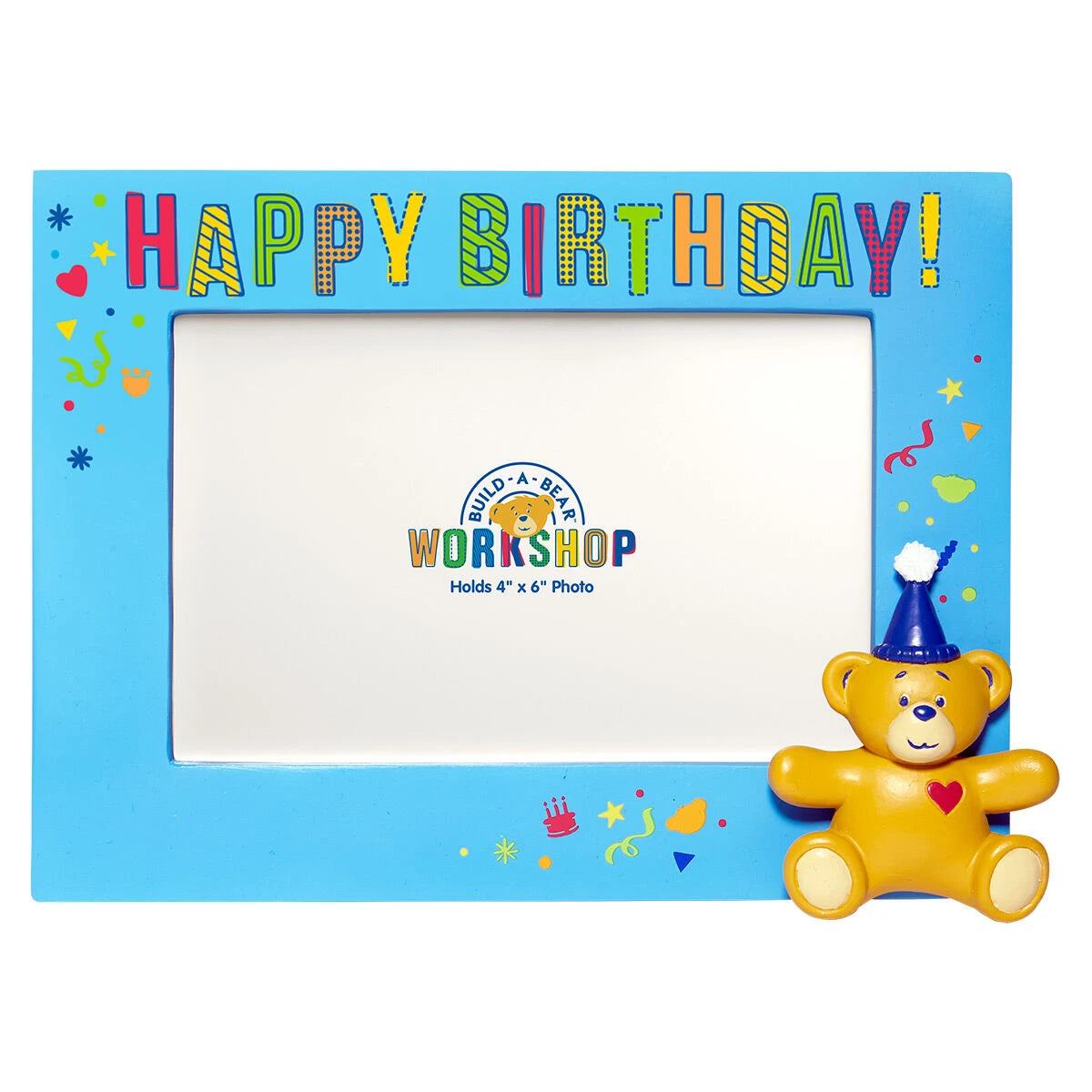 Build-A-Bear® Happy BEARthday! Blue Photo Frame - US 8627