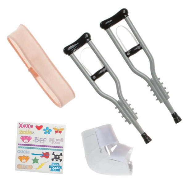 Silver Crutches Set 5 pc. for Stuffed Animals | Build-A-Bear® - US 4024