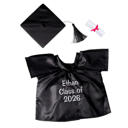 Personalized Embroidered Black Graduation Set | Build A Bear - US 6935