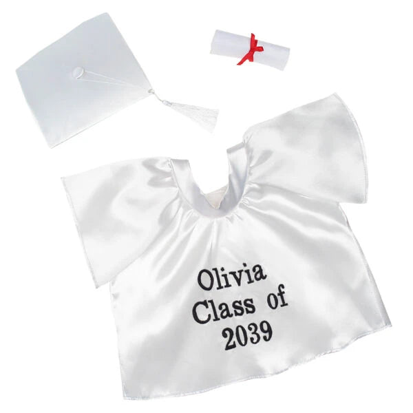 Personalized Embroidered White Graduation Set | Build A Bear - US 9104