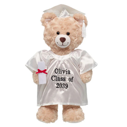Personalized Embroidered White Graduation Set | Build A Bear - US 7231