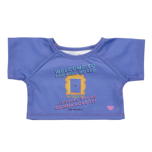 FRIENDS TV Show "Welcome to the Real World" T-Shirt for Stuffed Animals | Build-A-Bear® - US 5698