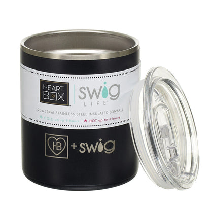 12 oz. HeartBox x Swig Life Stainless Steel Insulated Lowball | Build-A-Bear® - US 9518