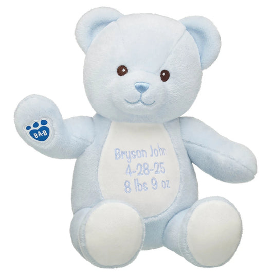 Embroidered Baby Blue Teddy Bear | Build-A-Bear® - US 7993