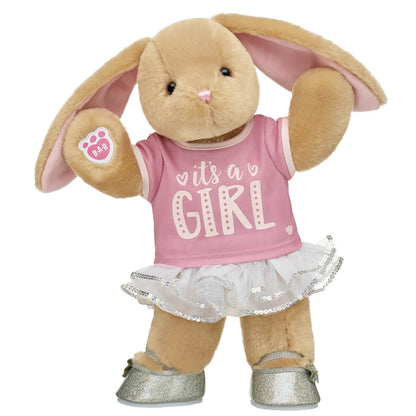 Pawlette™ Bunny Plush "It's a Girl" Gift Set | Build-A-Bear® - US 9531