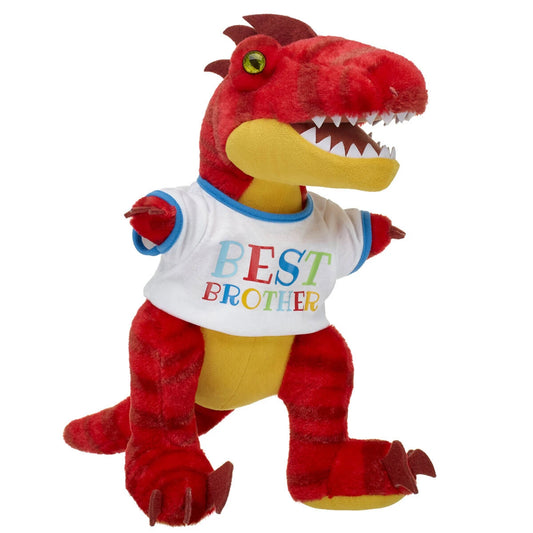 Red Raptor Stuffed Animal "Best Brother" Gift Set | Build-A-Bear® - US 1877
