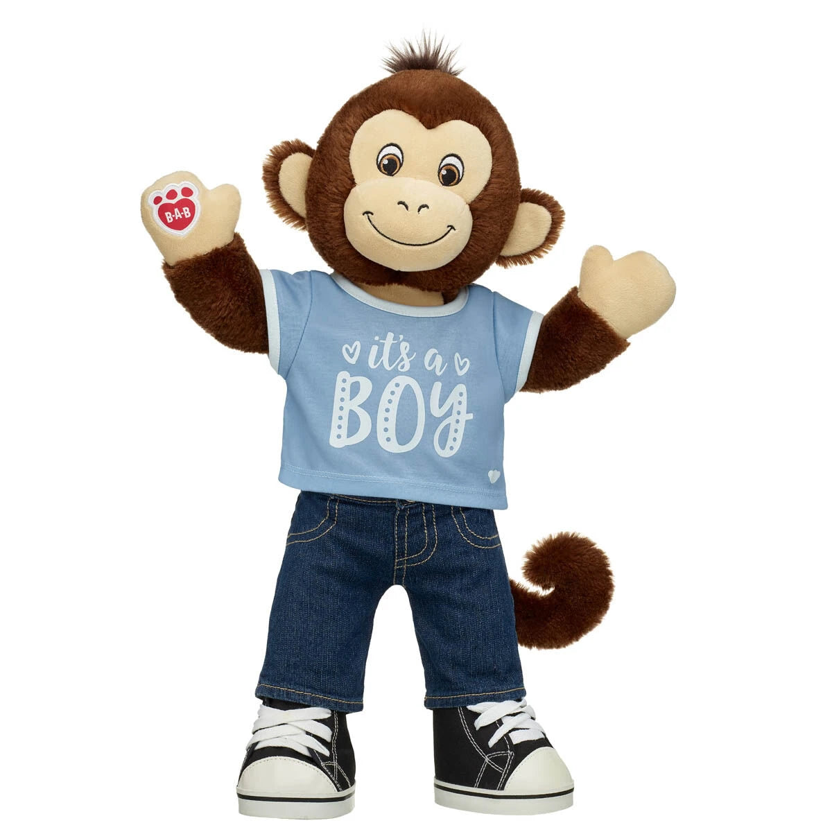 Smiley Monkey Stuffed Animal "It's a Boy" Set | Build-A-Bear® - US 4259