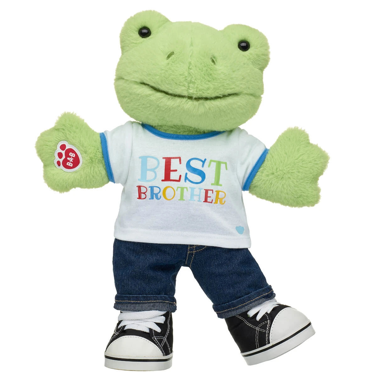 Spring Green Frog Stuffed Animal "Best Brother" Gift Set | Build-A-Bear® - US 8263