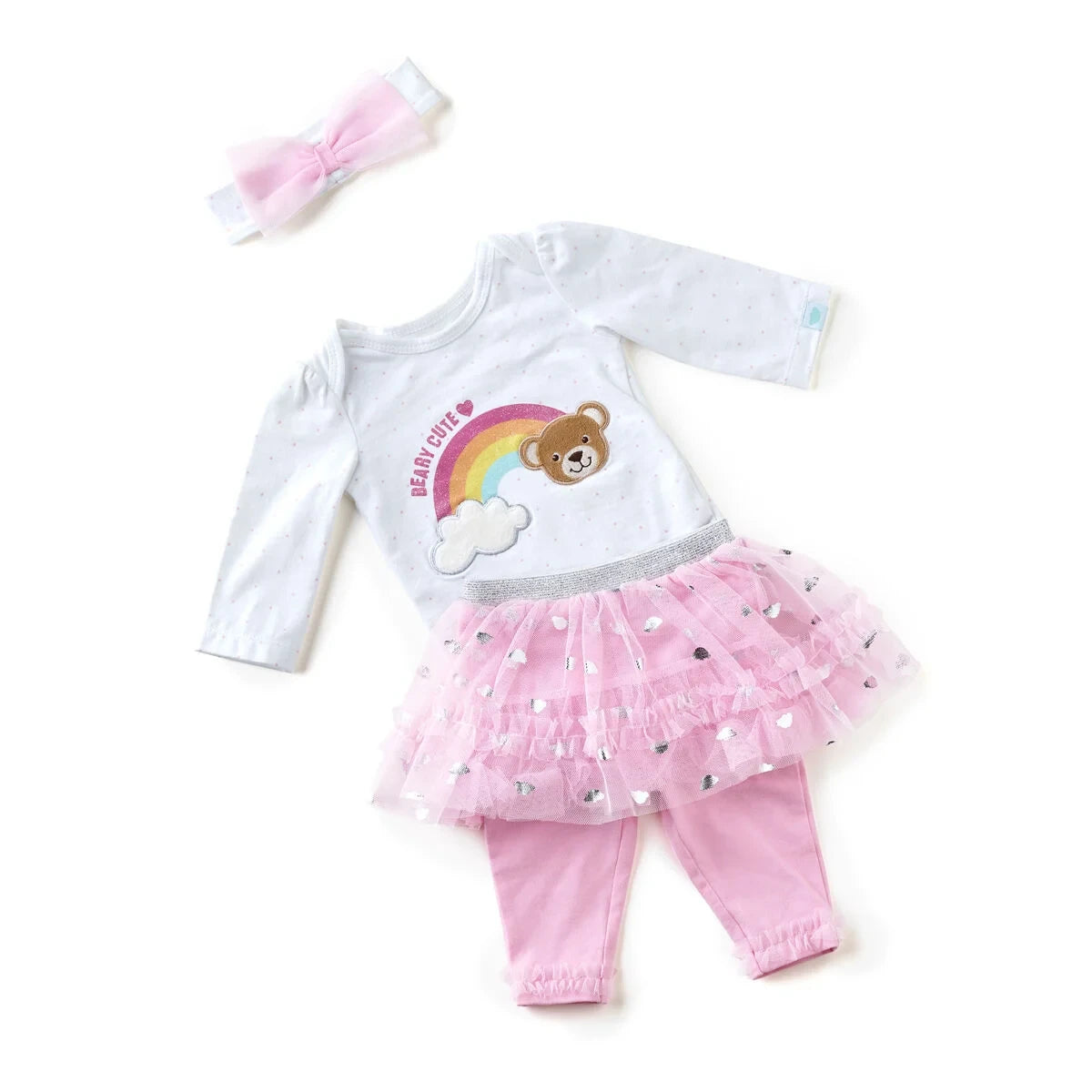 Pink Baby Tutu Outfit - Size 6 Months | Build-A-Bear® - US 8561