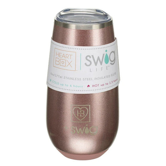 6 oz. HeartBox x Swig Life Stemless Flute | Build-A-Bear® - US 7636