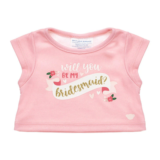 "Will You Be My Bridesmaid?" T-Shirt for Stuffed Animals | Build-A-Bear® - US 1142