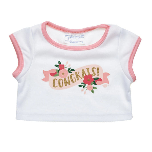 Floral Congrats T-Shirt for Stuffed Animals | Build-A-Bear® - US 2722