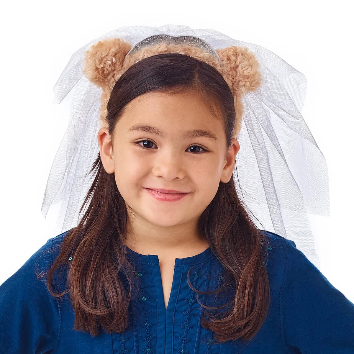 Bear Ears Headband and Veil for Kids - US 4890