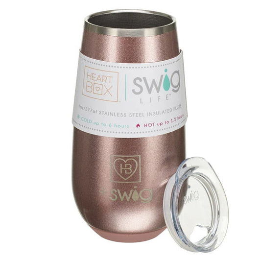 6 oz. HeartBox x Swig Life Stemless Flute | Build-A-Bear® - US 5095