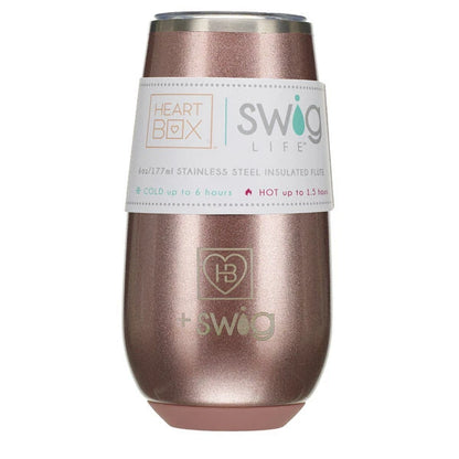 6 oz. HeartBox x Swig Life Stemless Flute | Build-A-Bear® - US 3273
